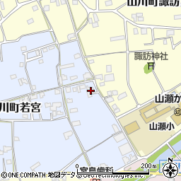 徳島県吉野川市山川町若宮134周辺の地図