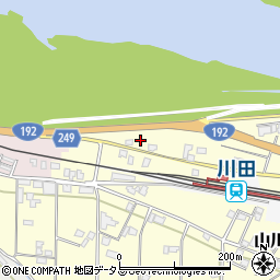 徳島県吉野川市山川町川田116周辺の地図