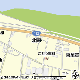 徳島県吉野川市川島町児島北岡6周辺の地図