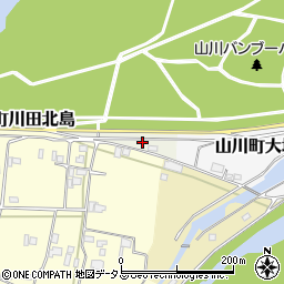 徳島県吉野川市山川町川田北島周辺の地図