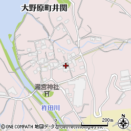 香川県観音寺市大野原町井関225周辺の地図
