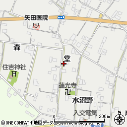 徳島県吉野川市川島町三ツ島堂周辺の地図