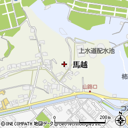 愛媛県今治市馬越周辺の地図
