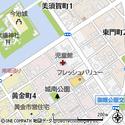 枝堀児童館周辺の地図