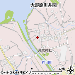 香川県観音寺市大野原町井関53周辺の地図