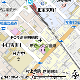佐々木進学教室今治中央教室周辺の地図