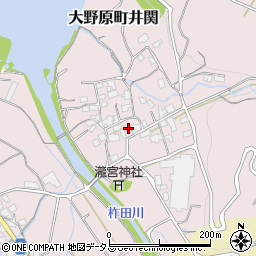 香川県観音寺市大野原町井関70周辺の地図