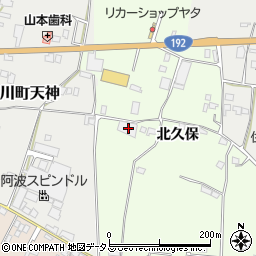 徳島県吉野川市川島町学北久保87周辺の地図