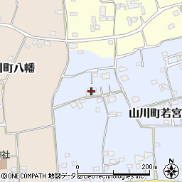 徳島県吉野川市山川町若宮42周辺の地図
