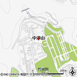 徳島県徳島市八万町中津山周辺の地図