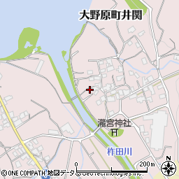 香川県観音寺市大野原町井関45周辺の地図