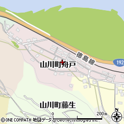 徳島県吉野川市山川町舟戸104-1周辺の地図