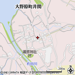 香川県観音寺市大野原町井関71周辺の地図