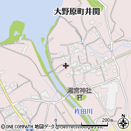 香川県観音寺市大野原町井関52周辺の地図
