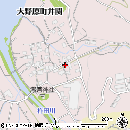 香川県観音寺市大野原町井関224周辺の地図