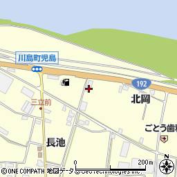 徳島県吉野川市川島町児島西須賀117周辺の地図