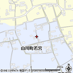 徳島県吉野川市山川町若宮158周辺の地図