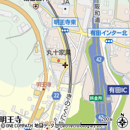 和歌山県有田郡有田川町天満17周辺の地図