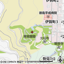 徳島県徳島市西富田町周辺の地図