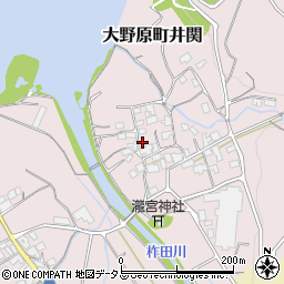 香川県観音寺市大野原町井関60周辺の地図