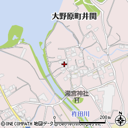 香川県観音寺市大野原町井関55周辺の地図