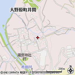 香川県観音寺市大野原町井関74周辺の地図