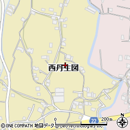 和歌山県有田郡有田川町西丹生図390周辺の地図