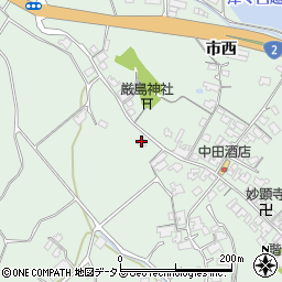 山口県防府市台道市西6972周辺の地図