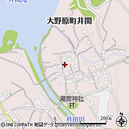 香川県観音寺市大野原町井関59周辺の地図