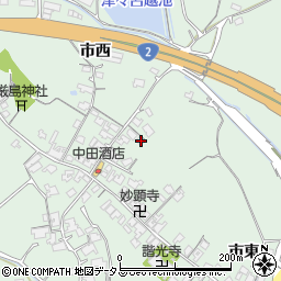 山口県防府市台道市西220周辺の地図