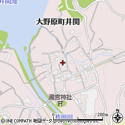 香川県観音寺市大野原町井関92周辺の地図