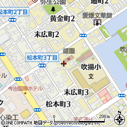 愛媛県今治市末広町周辺の地図