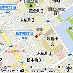 愛媛県今治市末広町周辺の地図