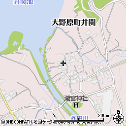 香川県観音寺市大野原町井関39周辺の地図