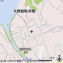 香川県観音寺市大野原町井関90周辺の地図