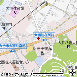 伊予銀行大西支店 ＡＴＭ周辺の地図