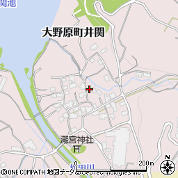 香川県観音寺市大野原町井関91周辺の地図