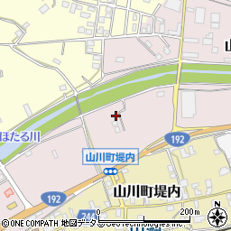 徳島県吉野川市山川町堤外周辺の地図