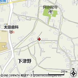 和歌山県有田郡有田川町下津野1341周辺の地図