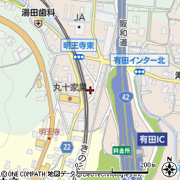 和歌山県有田郡有田川町天満813周辺の地図