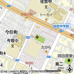 岡田原西公園周辺の地図