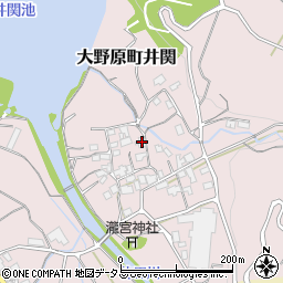 香川県観音寺市大野原町井関30周辺の地図