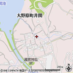 香川県観音寺市大野原町井関88周辺の地図