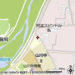 徳島県吉野川市山川町前川262周辺の地図