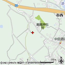 山口県防府市台道市西7042周辺の地図