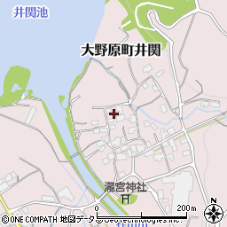 香川県観音寺市大野原町井関35周辺の地図