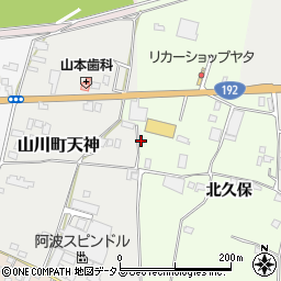 徳島県吉野川市川島町学北久保93周辺の地図