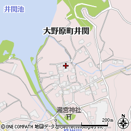 香川県観音寺市大野原町井関32周辺の地図