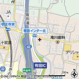和歌山県有田郡有田川町天満68周辺の地図