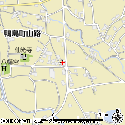 徳島県吉野川市鴨島町山路1567周辺の地図